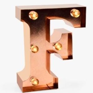 Mini Decorative Letter Light - F