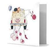 Wedding & Anniversary Greeting Card - 7X7  Wedding Car