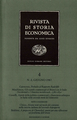 Rivista di Storia Economica. N. 2 Giugno 1987