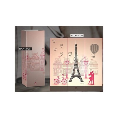 Lampada carta love in paris