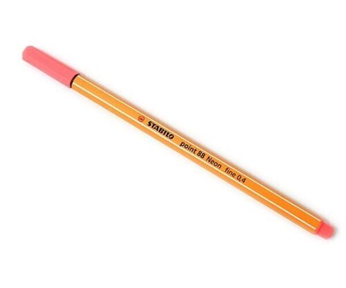Stabilo Point 88 Rosso Fluorescente
