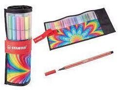 Stabilo Pen 68 Rollerset Arty Da 25 Colori Ass.