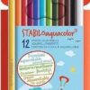 Stabilo Aquacolor Astuccio In Cartone Da 12 Colori Ass.