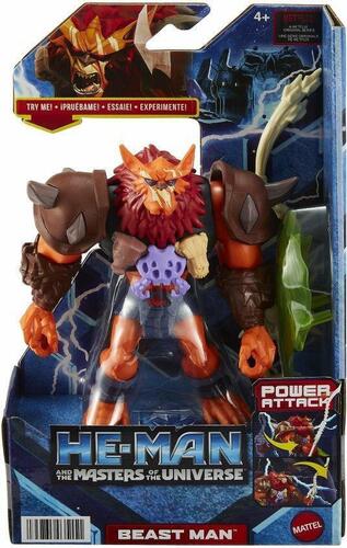 Masters of the Universe Action Figure Beast Man - Personaggio MOTU con Mosse d'Attacco