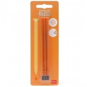 Refill Erasable Pen - Orange - Pack 3 Pcs
