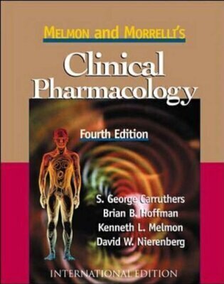 Melmon and Morrelli's Clinical Pharmacology