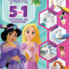 5 in 1 attività da colorare. Disney Princess. Con adesivi. Ediz. a colori