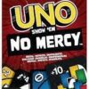 Mattel Games UNO No Mercy, La versione di UNO più brutale di sempre, con 56 nuove carte, regole speciali, come Salta Tutti, Pesca 6 e Pesca 10