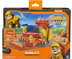 Rubble & Crew, Officina di Rubble, giocattoli da costruzione con sabbia e personaggio di Rubble