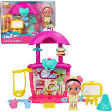 PLAYTIME CRY BABIES Stanza Dei Giochi Di Maddy, Bambola con Mini Playset della Stanza Dei Giochi Di Maddy
