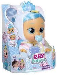 CRY BABIES KISS ME Sydney il pavone bianco | Bambola interattiva che piange lacrime vere e arrossisce, con capelli e vestitini