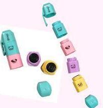 set of 4 stamps with ink pad