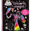 Unicorni magici. Gratta e colora. Ediz. a colori. Ediz. a spirale. Con matita di legno