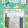 Crea il tuo fantastico quadro su tela. Crea con Bluey. Ediz. a colori. Con quadro su tela, pastelli. Con Adesivi