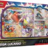 Pokemon Mega Lucario collezione con statuina