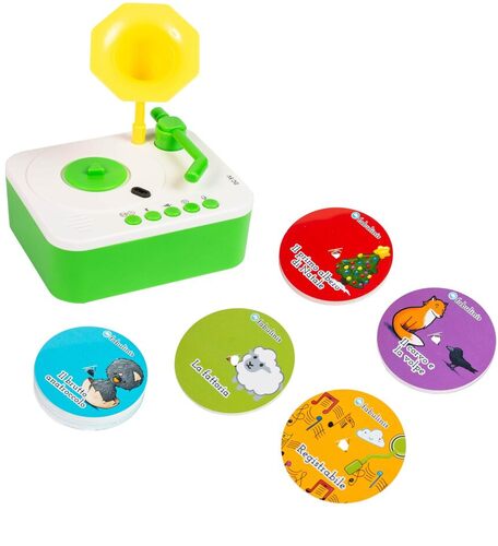 Maricart | Cantastorie Fabulinis per Bambini da 1 a 8 Anni Raccontastorie Educativo con 30 Dischi Sonori Illustrati di Storie, Racconti e Fiabe dei Grandi Classici