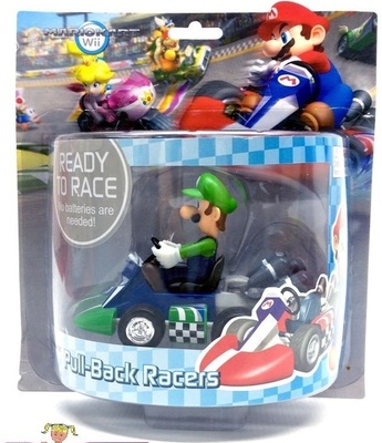 Luigi Kart Wii Mini Pullback Kart Mario 12 cm