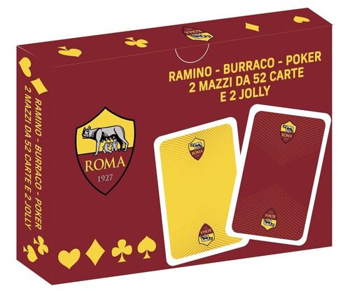 EURO PUBLISHING Carte da Gioco Roma - Poker - Burraco - Ramino (2 mazzi: 52 carte per mazzo + 2 jolly)