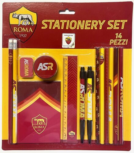 EURO PUBLISHING Roma Set Cancelleria - Prodotto Ufficiale - (set da 14 pezzi)