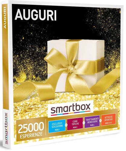 Smartbox - Cofanetto Regalo Auguri - Idea Regalo Originale - Un Soggiorno o Una Cena o un'attività Relax o di Svago per 1 o 2 Persone