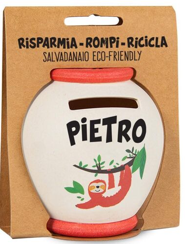 Salvadanaio Pietro 9 x 8 cm Clearco