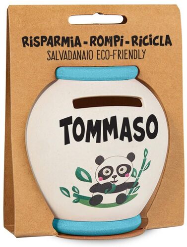 Salvadanaio Tommaso 9 x 8 cm Clearco