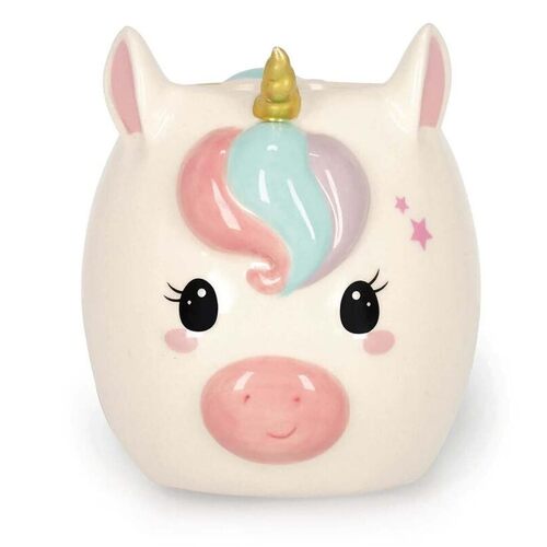 LEGAMI Candela di cera profumata – tema unicorno con profumo di torta alla vaniglia – stoppino in cotone