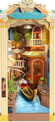 Maquette Rolife Serre livres Book Nook Venise romantique DIY
