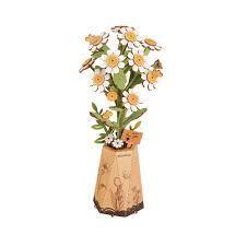 CHAMOMILE camomilla ROWOOD in legno ROBOTIME wooden bloom craft TW061 età 8+