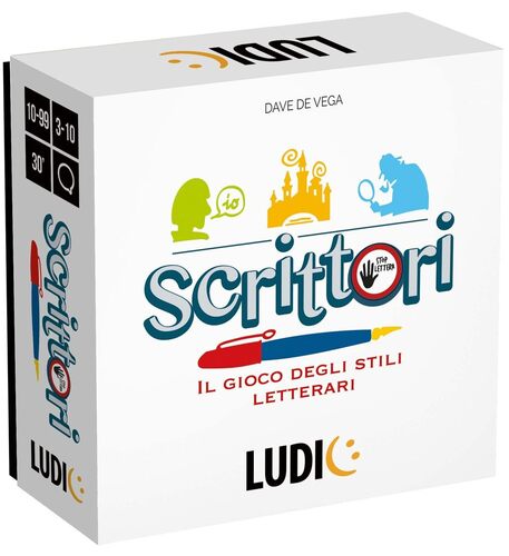 Ludic Scrittori Il Gioco Degli Stili Letterari It55447 Gioco Di Società Per La Famiglia Per 3-10 Giocatori Made In Italy