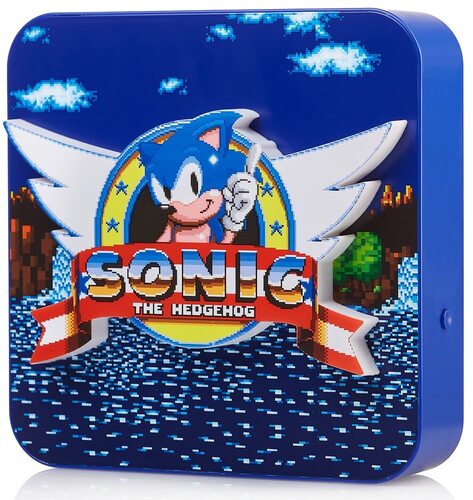 Numskull Lampada da Scrivania/da Parete Sonic the Hedgehog – Luce Ambientale per Camera, Studio, Casa, Ufficio – Merchandising Ufficiale Sonic the Hedgehog