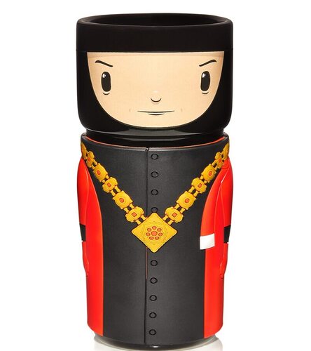 Numskull CosCups by Star Trek Q in Judge Outfit - Tazza in ceramica con manica in gomma, 400 ml, prodotto ufficiale Star Trek