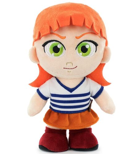 One Piece - Protagonisti della Serie One Piece Live Action Peluche 24-27 cm - Luffy, Zoro, Nami - Qualità Super Soft (Nami)