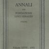 Annali della fondazione Luigi Einaudi Torino Volume XXVI – 1992.