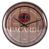 Nostalgic-Art Orologio da parete, Bacardi – Logo – Idea regalo per gli amanti del rum, Grande decorazione per la cucina, Design vintage, Ø 31 cm