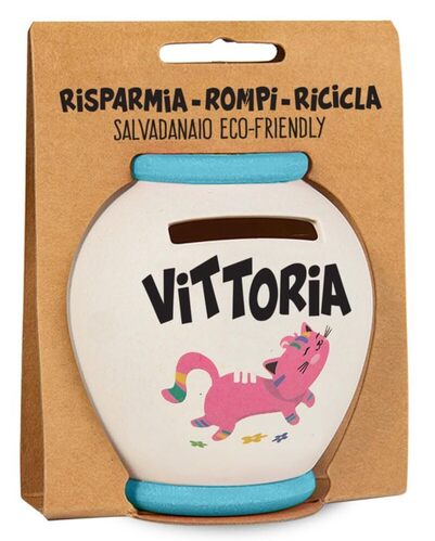 Salvadanaio Vittoria 9 x 8 cm Clearco