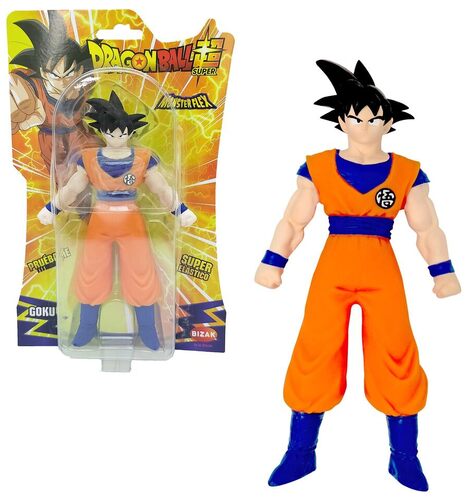 Bizak Monsterflex Dragon Ball Goku, bambola super estensibile ed elastica, 25 cm, 12 pezzi da collezionare, per adulti fan collezionisti e bambini dai 4 anni (64390230)