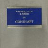 Alridge and Eady on Contempt: Law of Contempt