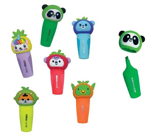 Mini Evidenziatore 3D Mini Me Fruit Collection Tinta Unita Zoo (1 Pezzo Random)