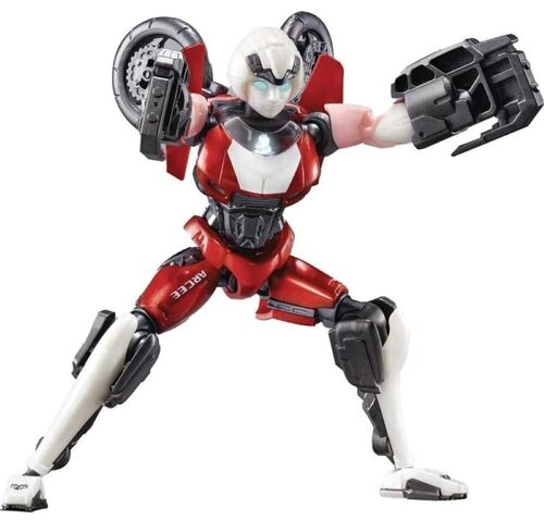 Blokees Trasformatori con licenza ufficiale, action figure luminose, giocattolo da collezione ad alta mobilità, 7 eroi a partire dai 12 anni, non sono necessari attrezzi (Arcee (10 cm))