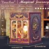 Tonecheer Kit fai da te per Adulti, Casa Delle Bambole in Miniatura, Treno dell'infinito, Magico, Vintage, Modellino di Carrozza, Puzzle 3D in Legno, Fermalibri Decorativo, Regalo (Viaggio Magico)