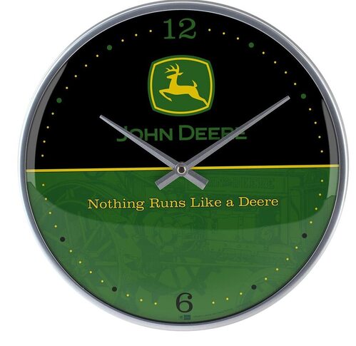 Nostalgic Art VD - Orologio da Parete John Deere Logo – Black And Green