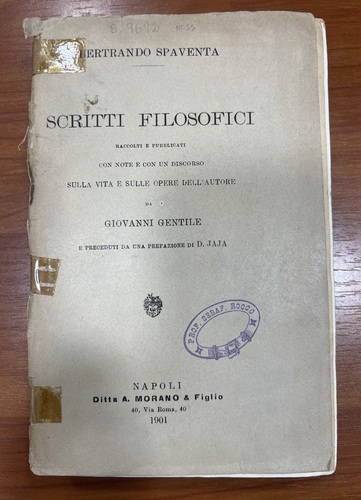 Scritti Filosofici a cura di Giovanni Gentile
