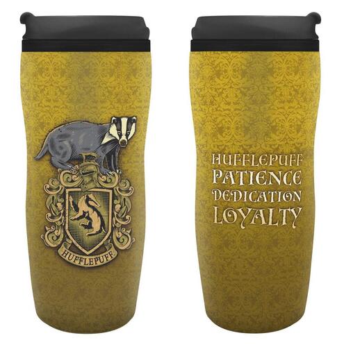 ABYstyle Harry Potter: Tassorosso, ABYTUM024 Tazza da Viaggio, 355 ml, Multicolore