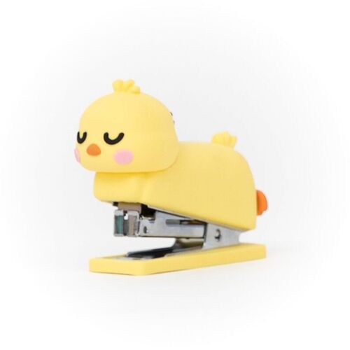 Mr. Wonderful Pinzatrice Lazy Pollito - Cucitrice da scrivania con design originale, con punti metallici