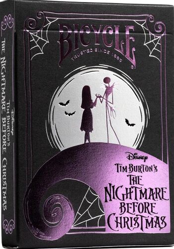 Bicycle - Lo Strano Natale di Mr Jack - Gioco di 54 Carte da Gioco - Gioco iconico - Magia/Carta Magia, Nero, Piccolo