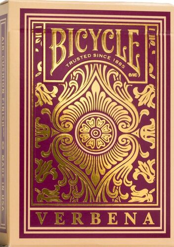 Bicycle Carte da Gioco Verbena, 1 Mazzo, Finitura con Cuscino d'Aria, Professionale, superba maneggevolezza e Durata, Ottimo Regalo per Collezionisti di Carte, Oro, Viola