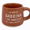 CLEARCO Tazzina da caffè personalizzata con piattino e scatola - Sabrina
