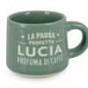 CLEARCO Tazzina da caffè personalizzata con piattino e scatola - Lucia