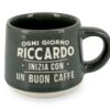 CLEARCO Tazzina da caffè personalizzata con piattino e scatola - Riccardo